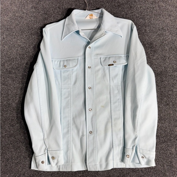 Lee Men's Sky Blue Shirt Jacket - Picture 1 of 8